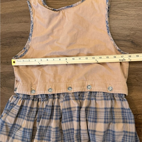 Paquette Vintage Women’s Cottagecore Plaid Skirt/Top/Dress Button Accents Sz M - Picture 8 of 10